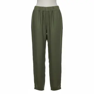 Linen enzyme washed forest green