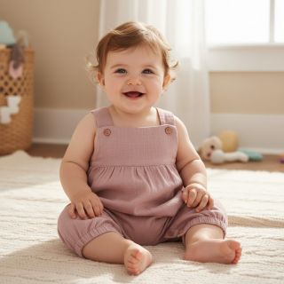 Linen enzyme washed light lilac