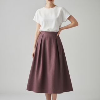 Linen enzyme washed old purple