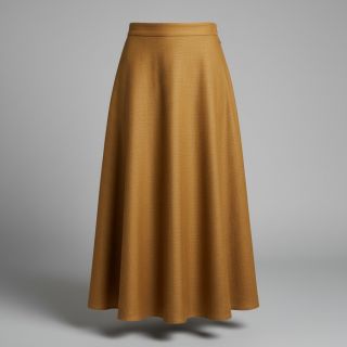 Linen enzyme washed mustard