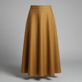 Linen enzyme washed mustard