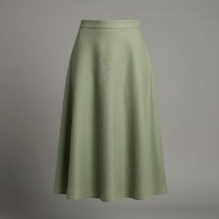 Linen enzyme washed old green
