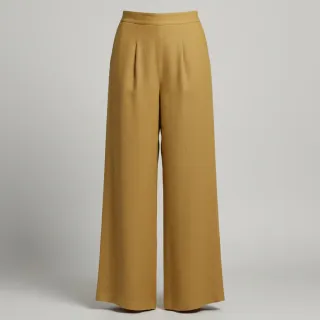 Linen enzyme washed ochre