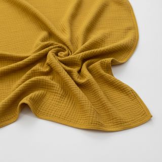 Double gauze/muslin dark ochre