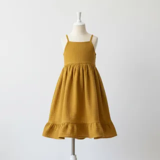 Double gauze/muslin dark ochre