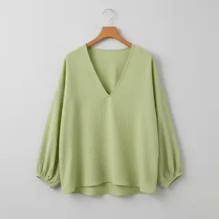 Double gauze/muslin soft green