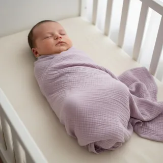 Double gauze/muslin soft lilac ORGANIC