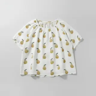 Double gauze/muslin Pears design B digital print