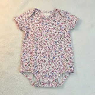 Double gauze/muslin Flower Michaela off white digital print