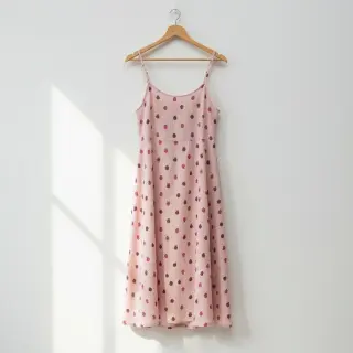 Double gauze/muslin Fruits apple soft rose