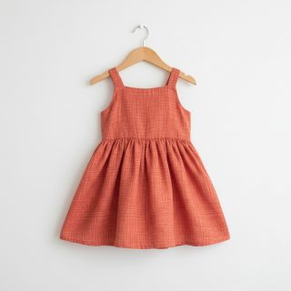 Double gauze/muslin Vintage red