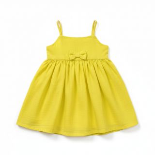 Double gauze/muslin Vintage neon yellow