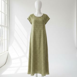 Double gauze/muslin Vintage khaki