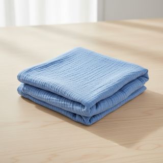 Double gauze/muslin royal blue