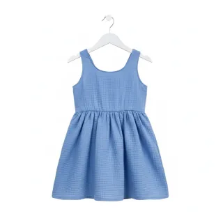 Double gauze/muslin royal blue