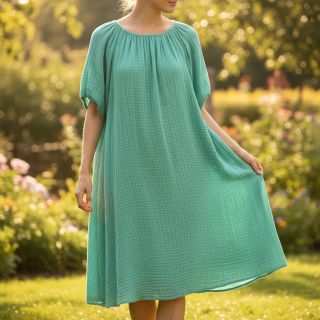 Double gauze/muslin peppermint