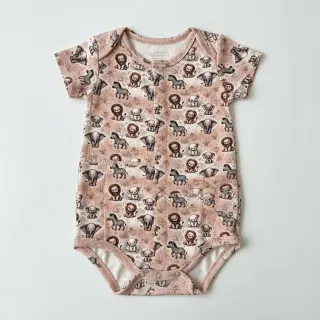 Double gauze/muslin Safari buddys design C digital print