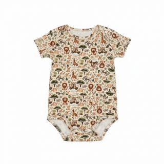 Double gauze/muslin Safari buddys design E digital print