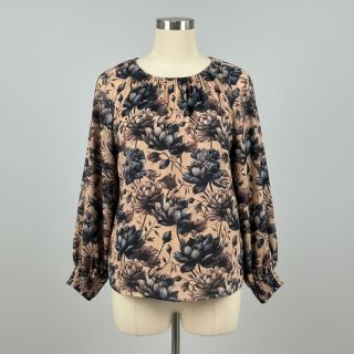 Double gauze/muslin Dreamy flowers design B digital print