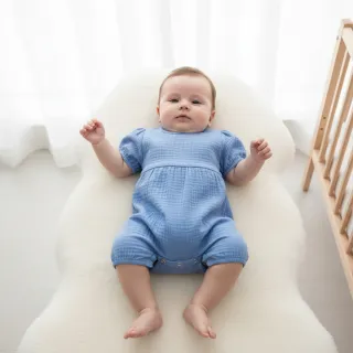 Double gauze/muslin royal blue ORGANIC