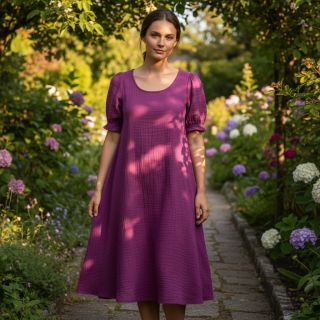 Double gauze/muslin cyclaam ORGANIC