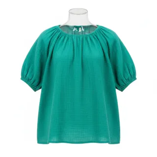 Double gauze/muslin dark teal ORGANIC
