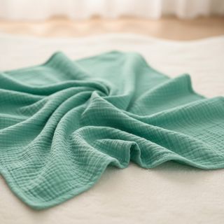 Double gauze/muslin peppermint ORGANIC