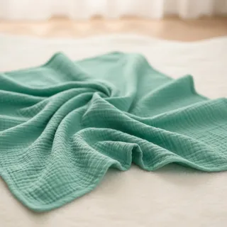 Double gauze/muslin peppermint ORGANIC