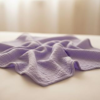 Double gauze/muslin bright violet ORGANIC
