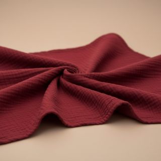 Double gauze/muslin wine ORGANIC