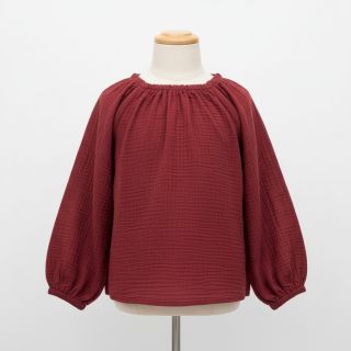 Double gauze/muslin wine ORGANIC