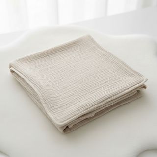 Double gauze/muslin light sand ORGANIC