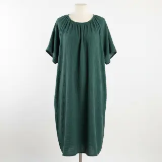 Double gauze/muslin old green ORGANIC