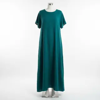 Double gauze/muslin petrol ORGANIC