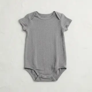 Double gauze/muslin grey ORGANIC