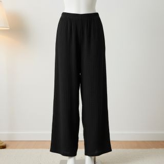 Double gauze/muslin black ORGANIC