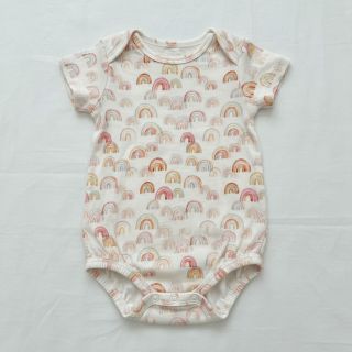 Double gauze/muslin Magic rainbows digital print