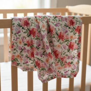 Double gauze/muslin Sunny flowers digital print