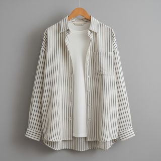 Double gauze/muslin YARN DYED Thin strip navy