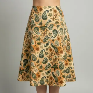 Double gauze/muslin Floraly mix design E digital print
