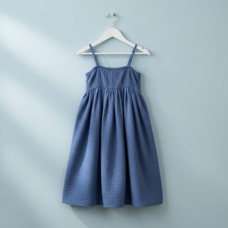 Double gauze/muslin midnight blue