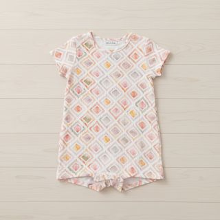 Double gauze/muslin Geo watercolour mauve digital print