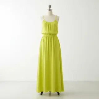 Double gauze/muslin NEON YELLOW ORGANIC