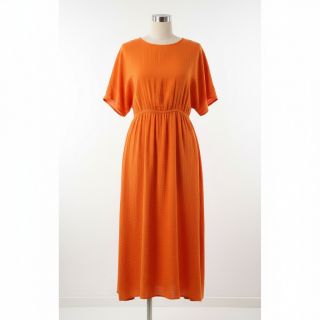 Double gauze/muslin NEON ORANGE ORGANIC