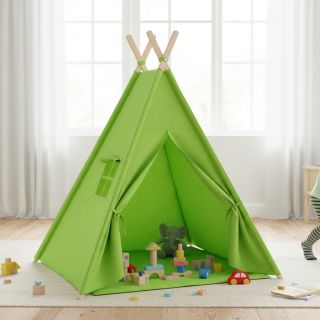 Double gauze/muslin NEON LIME ORGANIC