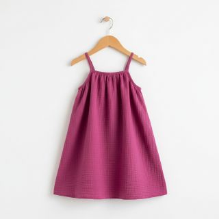 Double gauze/muslin cerise ORGANIC