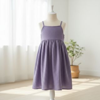 Double gauze/muslin lavender ORGANIC