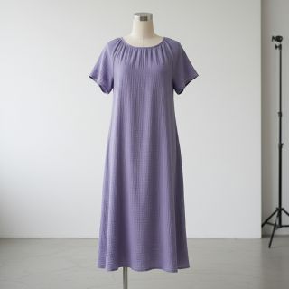 Double gauze/muslin lavender ORGANIC