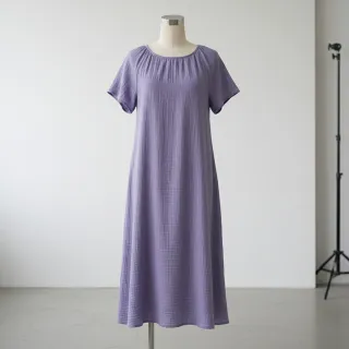Double gauze/muslin lavender ORGANIC