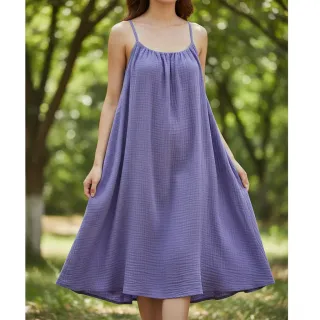 Double gauze/muslin lavender ORGANIC